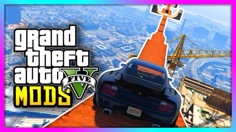 Gta 5 Floating Modded Challenge Course Awesome Driving Course In