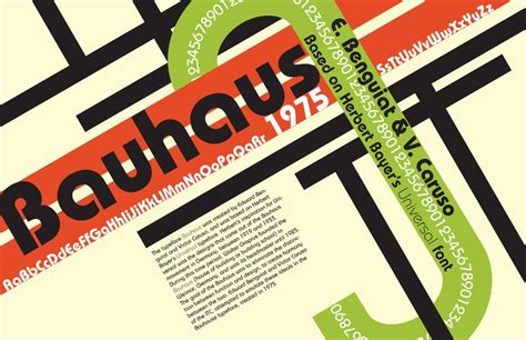 Bauhaus Font Bauhaus Poster Bauhaus Design Typo Design Typography