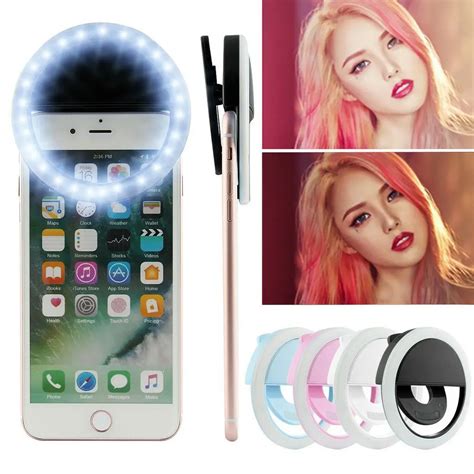 Universal 3 Level Led Cell Phone Camera Led Selfie Ring Light For All