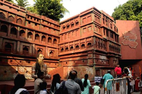 Kolkata : A Community puja pandal during the Durga Puja festival