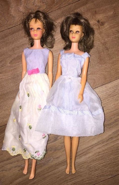 Two Vintage Francie Dolls 1966 Bendable Legs And Twist N Turn 1873231282