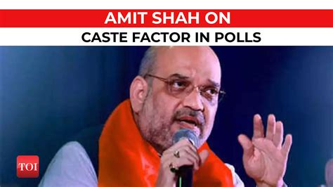 Amit Shah Caste A Political Factor So Long As Development Does Not