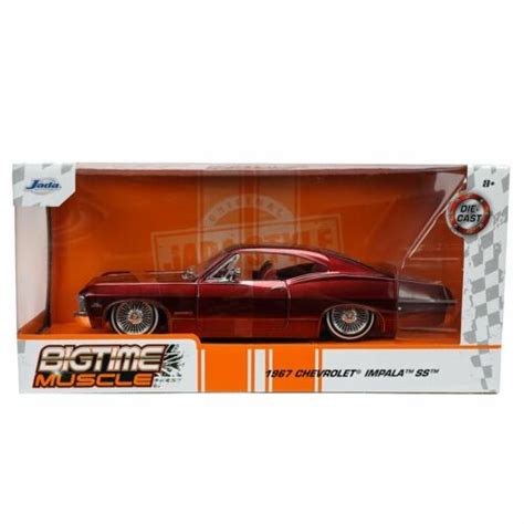 JADA BIGTIME MUSCLE 1967 CHEVROLET IMPALA SS DIECAST MODEL 1/24 SCALE ...