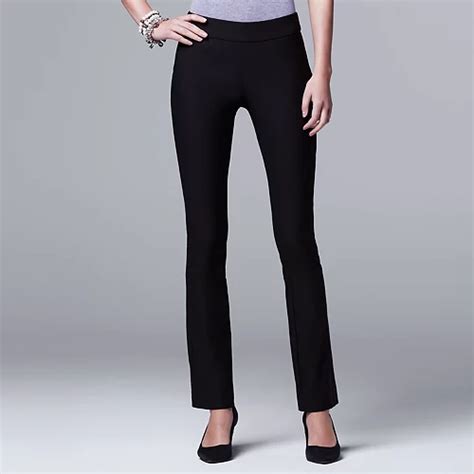 Womens Simply Vera Vera Wang Pull On Bootcut Pants