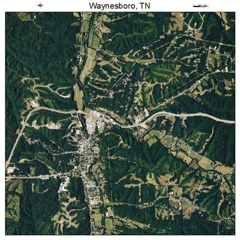 Aerial Photography Map of Waynesboro, TN Tennessee