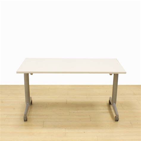 STEELCASE Folding Table Mod PLEX Lid Made In White Finish