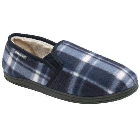 Buy the men's Dunlop blue Raymond slippers at www.dunlopslippers.co.uk