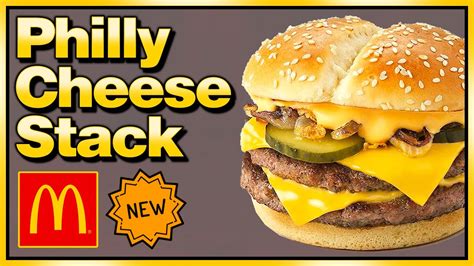 McDonald S Philly Cheese Stack Review YouTube