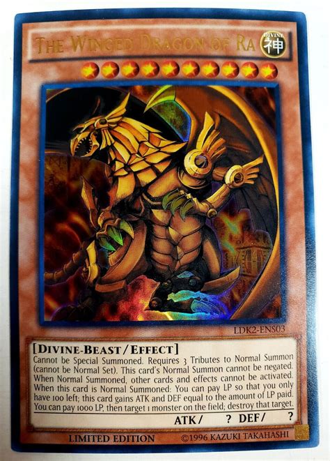 Mavin Yu Gi Oh THE WINGED DRAGON OF RA LDK2 ENS03 Holo Limited