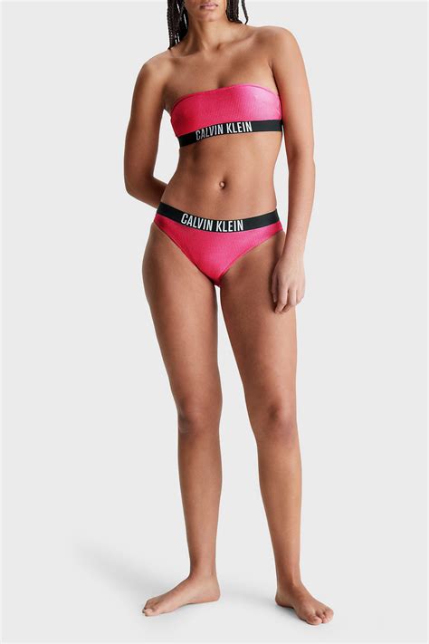 Calvin Klein Logo Bantlı KW KW XI Bayan Bikini Altı KW KW XI PEMBE Exxeselection