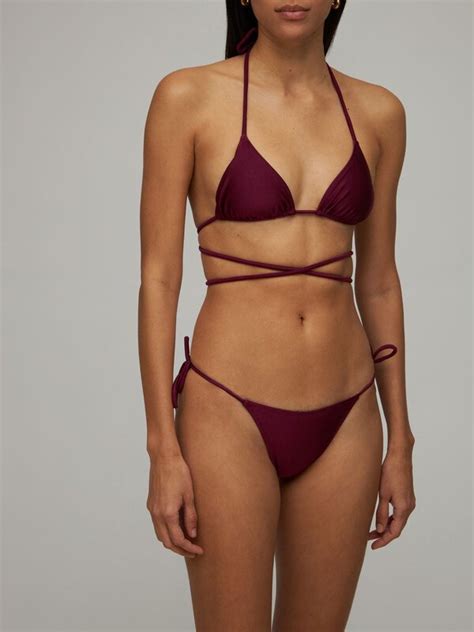 Buy Tropic Of C Praia Long Cord Triangle Bikini Top At Off