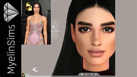 The Sims Create A Sim Dua Lipa Youtube