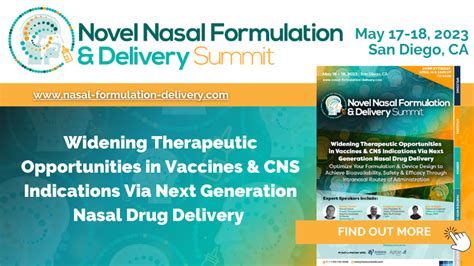 Novel Nasal Formulation And Delivery Summit Pharmaphorum