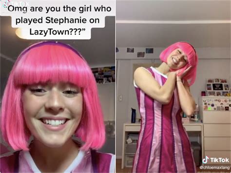 Stephanie from 'LazyTown' revealed her identity in a TikTok, wearing ...