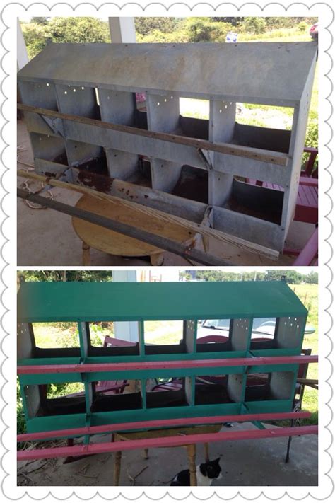 Painted roosting boxes for our hens | Projects, Roost, Hens