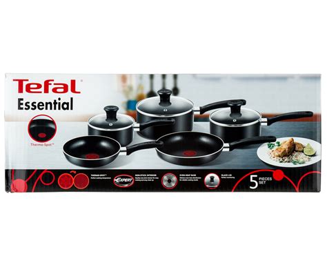 Tefal Essential Non Stick 5 Piece Cookware Set Au