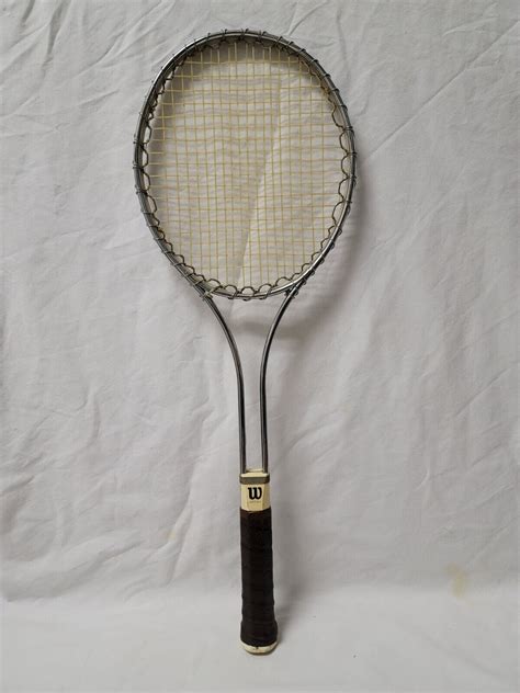 Wilson T2000 4 3 8 Steel Metal Vintage Tennis Racket Ebay