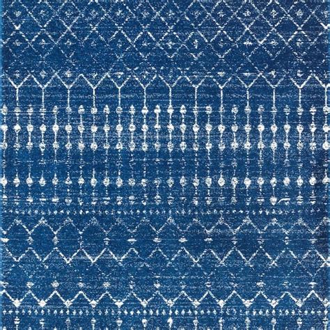 NuLOOM Blythe Modern Moroccan Trellis 6 Ft Blue Square Rug RZBD16F