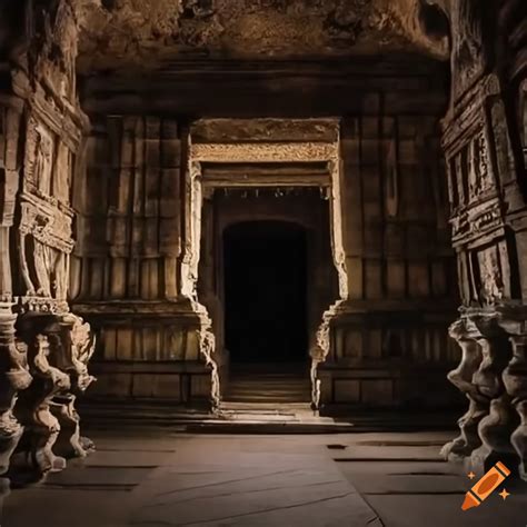 Interior Of A Mysterious Ancient Temple On Craiyon