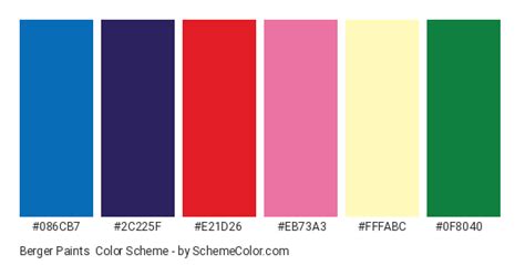 Berger Paints Color Scheme » Brand and Logo » SchemeColor.com