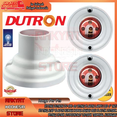 Jual Fiting Plafon Bulat Kecil Lampu Led Inci Fitting Dutron Dv Fps