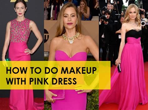 12 Elegant Makeup Tips To Wear With Pink Dress 2021 Fuschia Dress Fuschia Pink Dress Hot