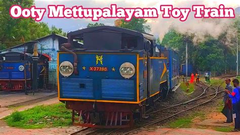 Ooty Toy Train Arrived Mettupalayam Ooty Toy Train Nilgiri Mountain