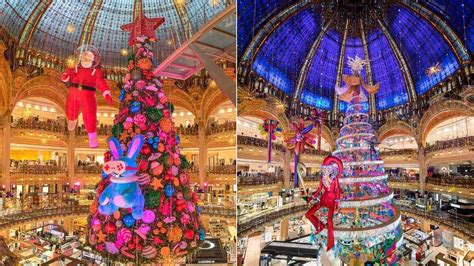 Les Sapins De No L Des Galeries Lafayette Au Fil Des Ans