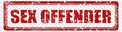 Sex Offenders Sex Offender Stamp Template Red Embossing