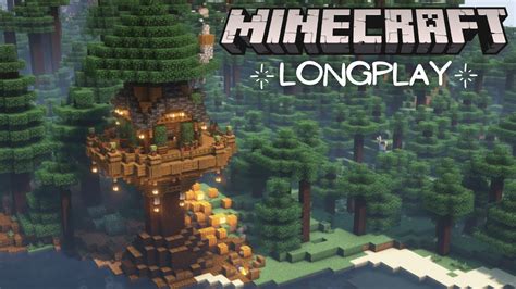 Minecraft Relaxing Longplay Building A Taiga Treehouse Peaceful