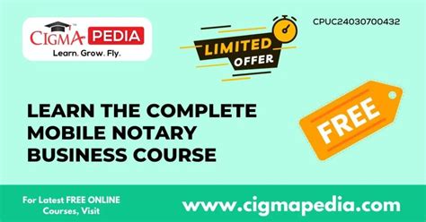 Learn The Complete Mobile Notary Business Course Free Udemy Course