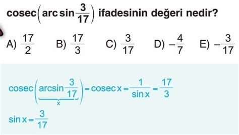 Ters Trigonometrik Fonksiyonlar Konu Anlat M Test Sorular Z Mleri