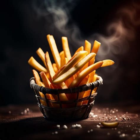 Premium Photo A Delicious Hot French Fries