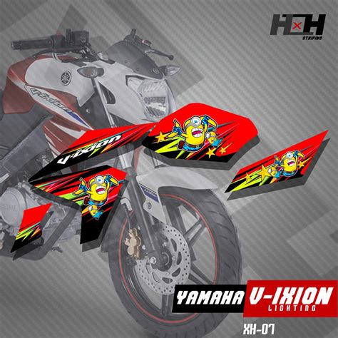 Jual Stiker Striping Variasi Lis Vixion Lighting Nvl Desain Minion Xh