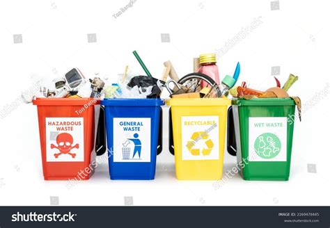 Concept Waste Classification Recycling Collection Waste Stock Photo