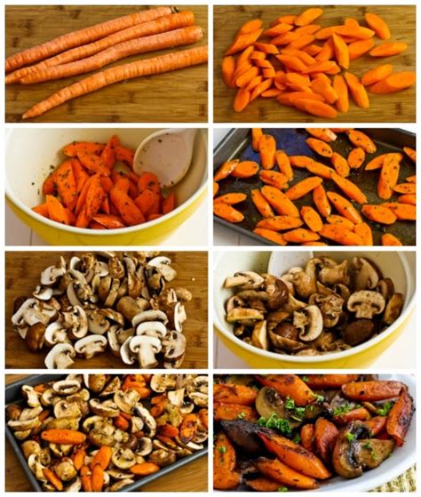 Roasted Carrots And Mushrooms Video Kalyn S Kitchen