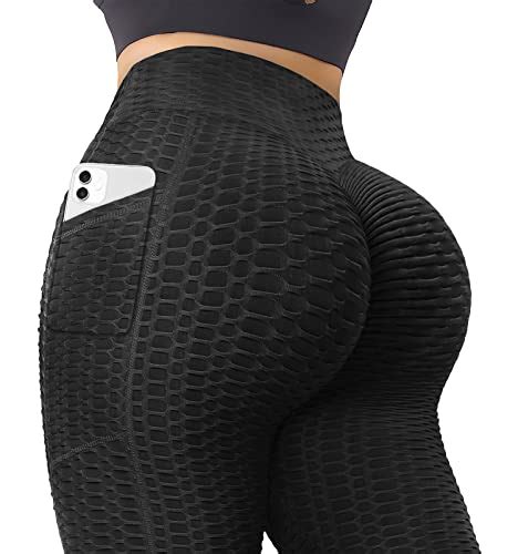 Slimbelle Booty Yoga Pants Women High Waisted Ruched Butt Lift Textured