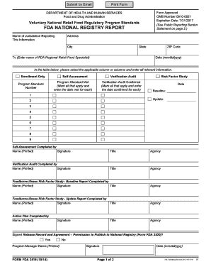 Fillable Online Fda Print Form Submit By Email DEPARTMENT OF HEALTH AND