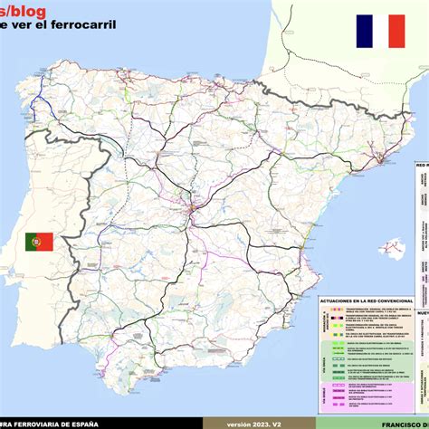 Desde hace ya 11 años mostrando el Mapa de la Red ferroviaria española