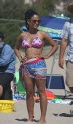 Christina Milian Wearing A Bikini On The Set Of Grandfathered In