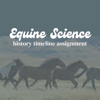 Equine History Timeline Assignment | History of the Horse Activity