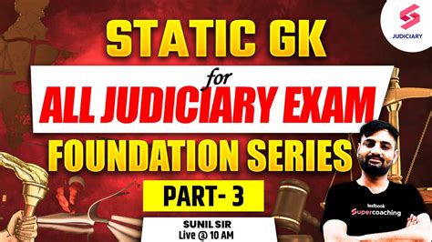 Static GK For All Judiciary Exams 3 GK For Jharkhand Judiciary