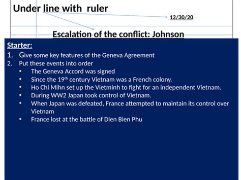 US involvement in the Vietnam War, 1954-75 | Teaching Resources