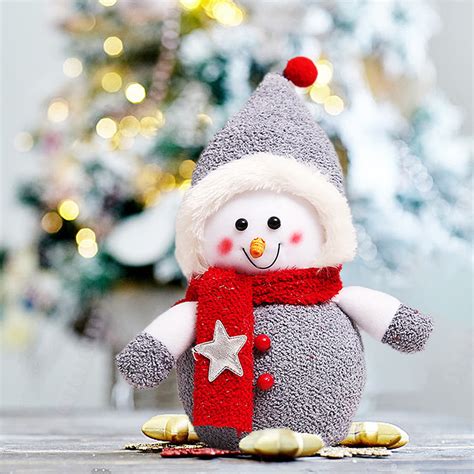 Clearance Sale Acppild Plush Christmas Snowman Ornaments Xmas