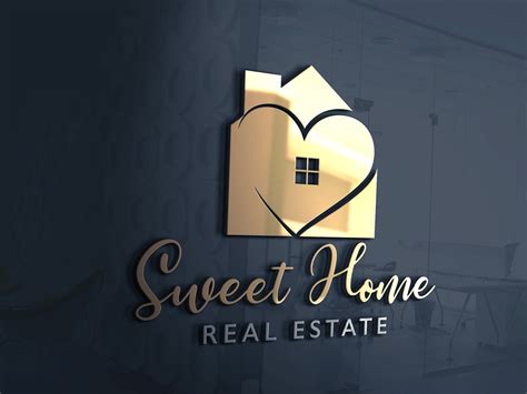 Home Decor Logo House Decor Home Decor Logo Design Gold Logo Heart Logo Heart Design House ...