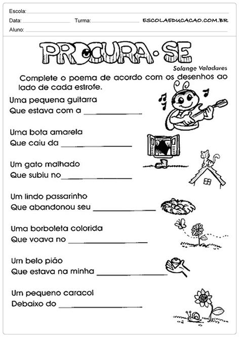 Atividades De Rima Educação Infantil - 10