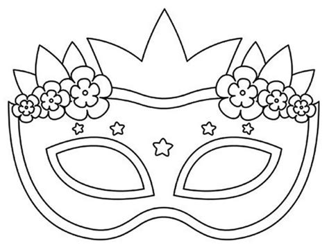 Moldes de Máscaras de Carnaval para Imprimir, Colorir e Recortar ...
