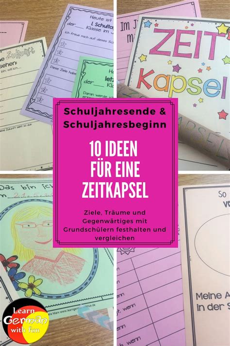 Ideen F R Eine Zeitkapsel Grundschulklasse Grundschule