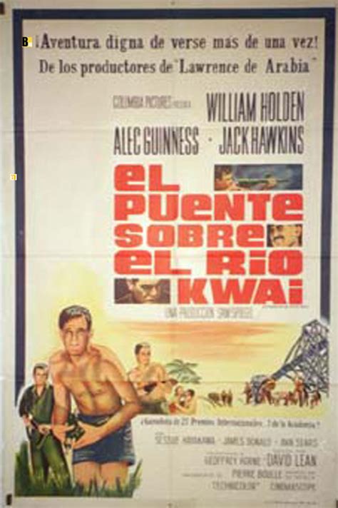 EL PUENTE SOBRE EL RIO KWAI MOVIE POSTER THE BRIDGE ON THE RIVER