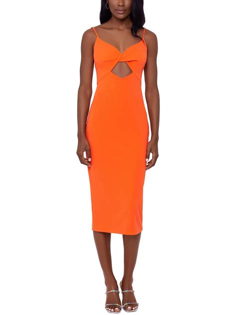 Xscape Womens Cutout Long Cocktail And Party Dress